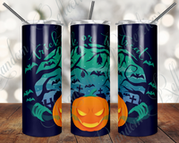 Trick or Treat Full Wrap Skinny Tumbler