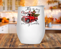 Christmas Movie Watching Wine Tumbler