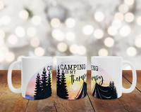 Camping is My Therapy 15 Oz Mug