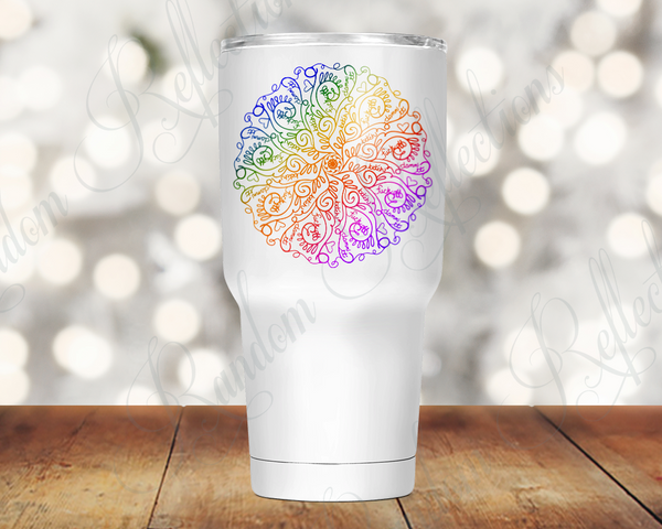 Fuck Mandala 30 Oz Tumbler